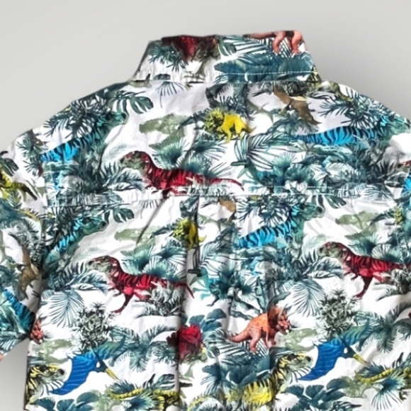 🟢5/$25 365 Kids Dinosaur Button-Down Shirt Garanimals - Picture 11 of 12